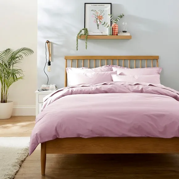 Duvet Cover with Button Fastening - Baby Pink image