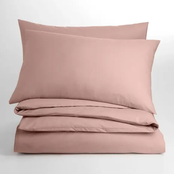 Duvet Cover with Button Fastening - Blush