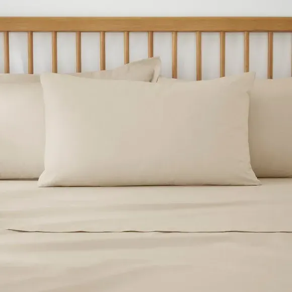 Duvet Cover with Button Fastening - Linen Natural