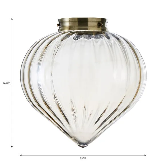 Easy Fit Pendant Shade - Champagne, Glass