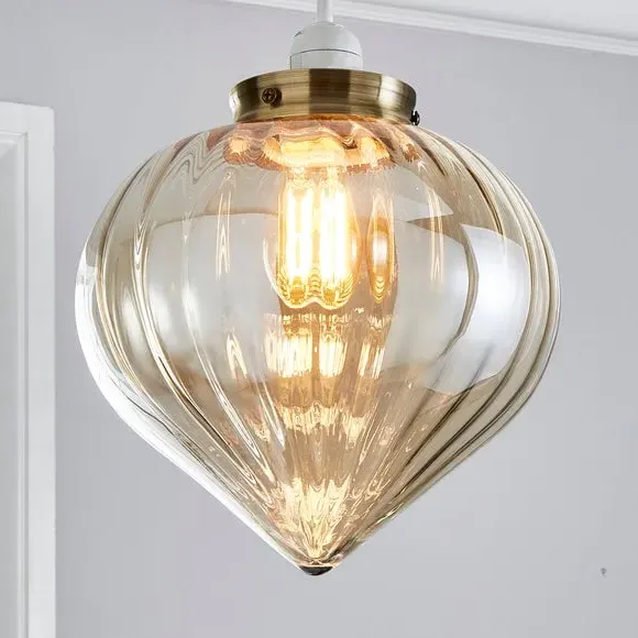 Easy Fit Pendant Shade - Champagne, Glass image