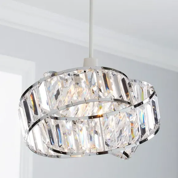 Easy Fit Pendant Shade - Clear, Acrylic image