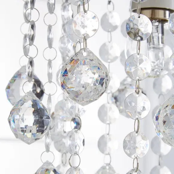 Easy Fit Pendant Shade - Clear, Crystal Effect