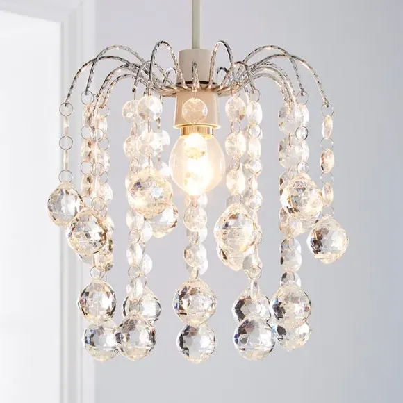 Easy Fit Pendant Shade - Clear, Crystal Effect image