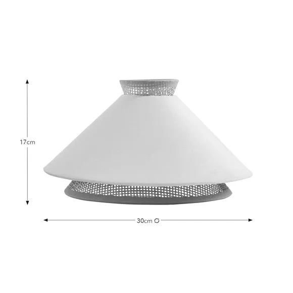 Easy Fit Pendant Shade - Cream, Velvet