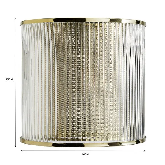 Easy Fit Pendant Shade - Gold, Glass