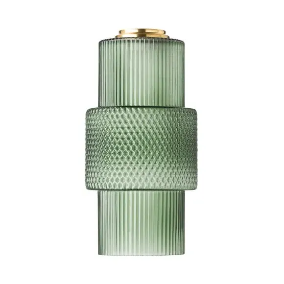 Easy Fit Pendant Shade - Green, Frosted Glass