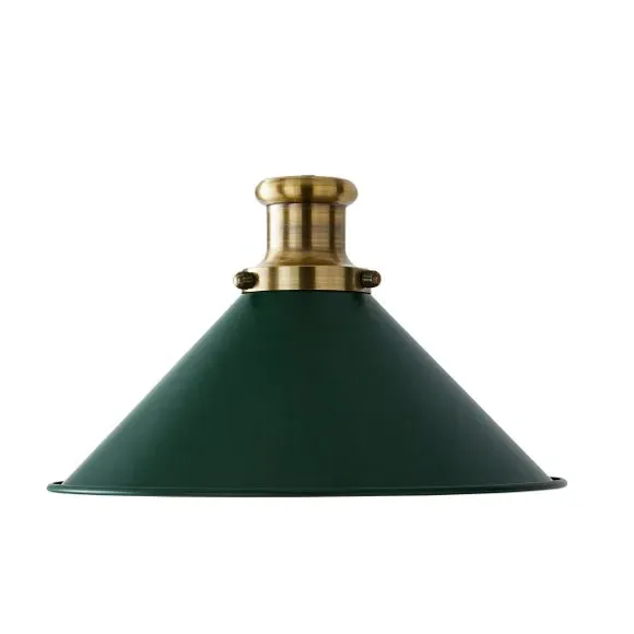 Easy Fit Pendant Shade Industrial - Green, Metal