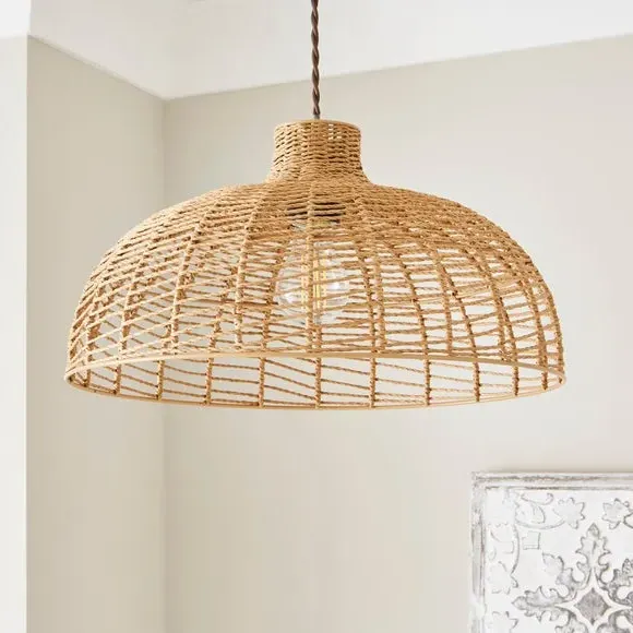 Easy Fit Pendant Shade - Natural, Paper String