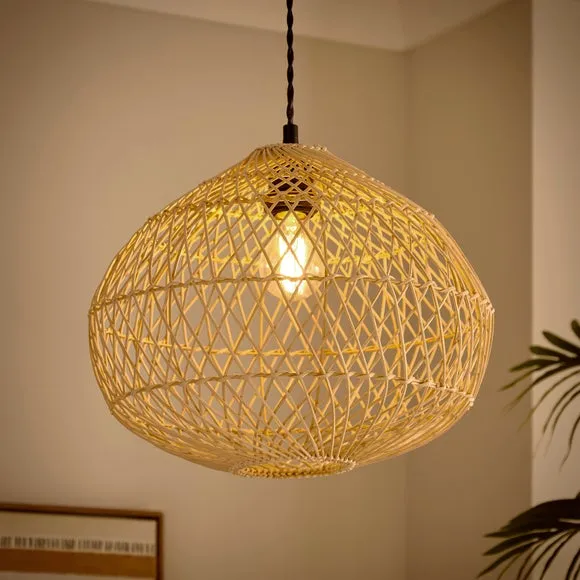 Easy Fit Pendant Shade - Natural, Rattan