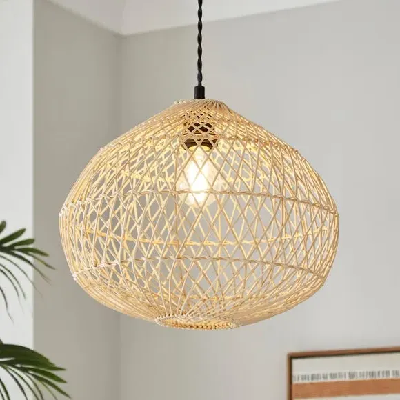 Easy Fit Pendant Shade - Natural, Rattan image