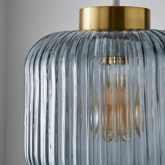 Easy Fit Pendant Shade - Navy, Glass