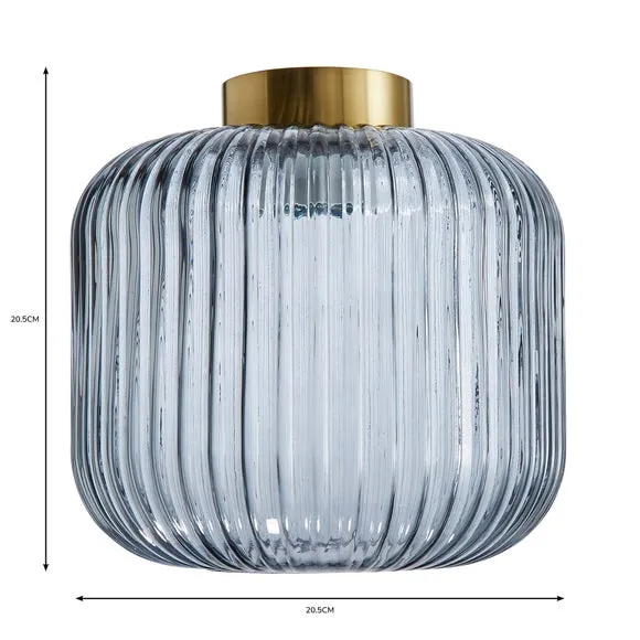 Easy Fit Pendant Shade - Navy, Glass
