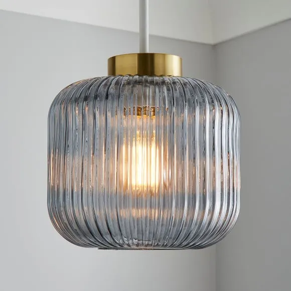 Easy Fit Pendant Shade - Navy, Glass image