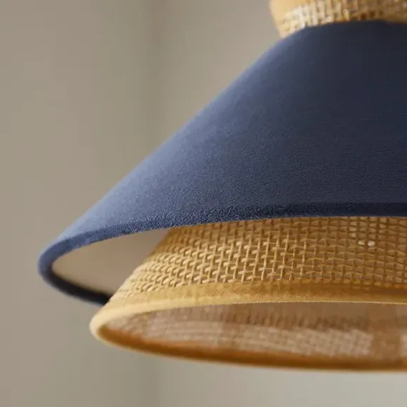 Easy Fit Pendant Shade - Navy, Velvet