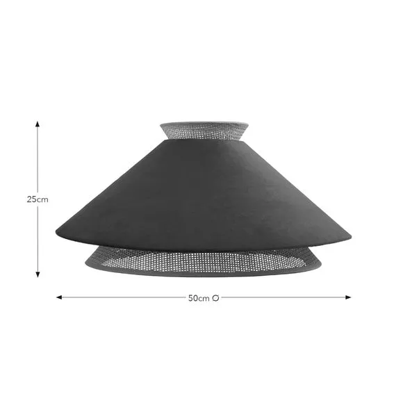 Easy Fit Pendant Shade - Olive, Velvet