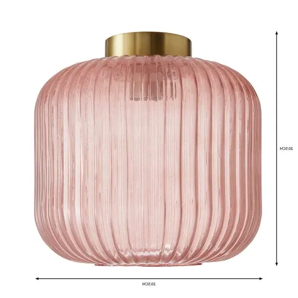 Easy Fit Pendant Shade - Pink, Glass