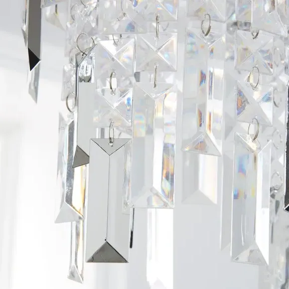 Easy Fit Pendant Shade - Silver, Chrome