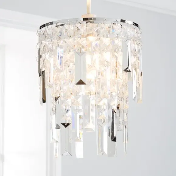 Easy Fit Pendant Shade - Silver, Chrome image