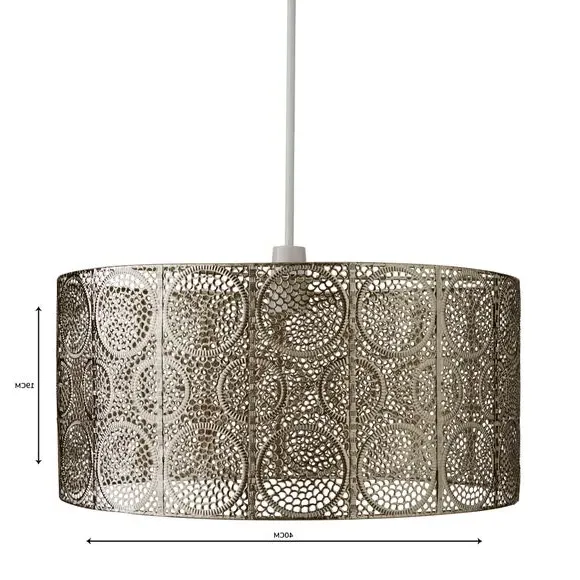 Easy Fit Pendant Shade - Silver, Metal