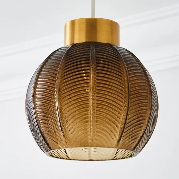 Easy Fit Pendant Shade - Smoke, Glass