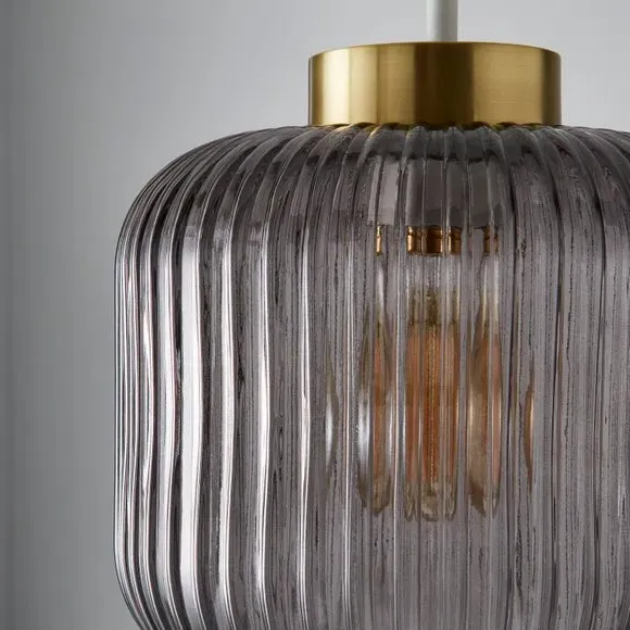 Easy Fit Pendant Shade - Smoke, Glass