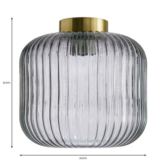 Easy Fit Pendant Shade - Smoke, Glass