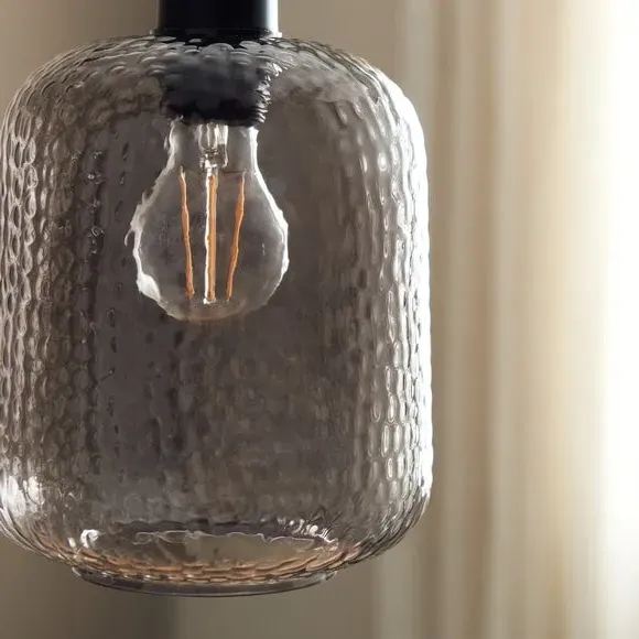 Easy Fit Pendant Shade - Smoke, Glass