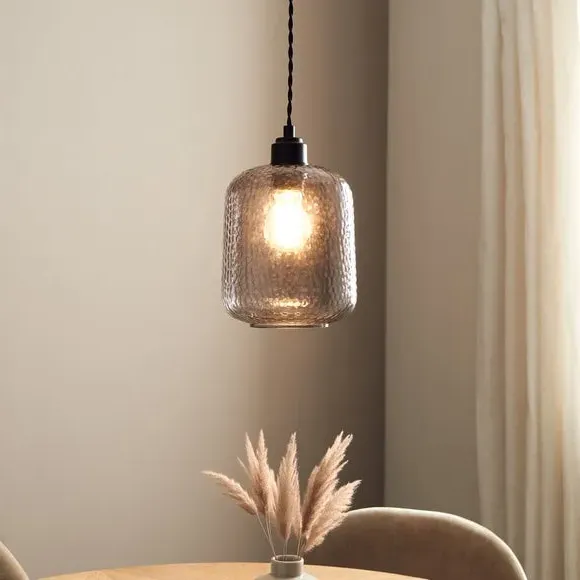Easy Fit Pendant Shade - Smoke, Glass