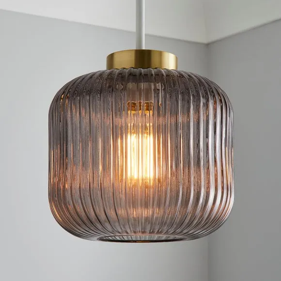 Easy Fit Pendant Shade - Smoke, Glass