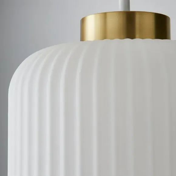 Easy Fit Pendant Shade - White, Glass