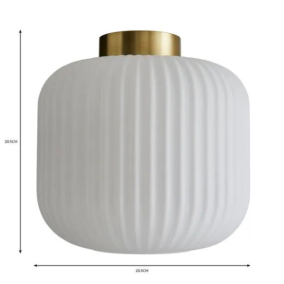 Easy Fit Pendant Shade - White, Glass