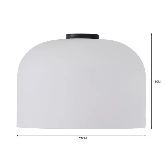 Easy Fit Pendant Shade - White, Glass