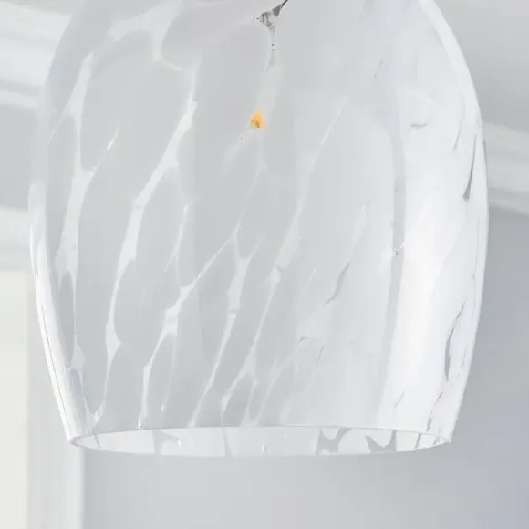 Easy Fit Pendant Shade - White, Glass