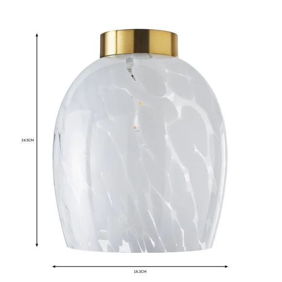 Easy Fit Pendant Shade - White, Glass
