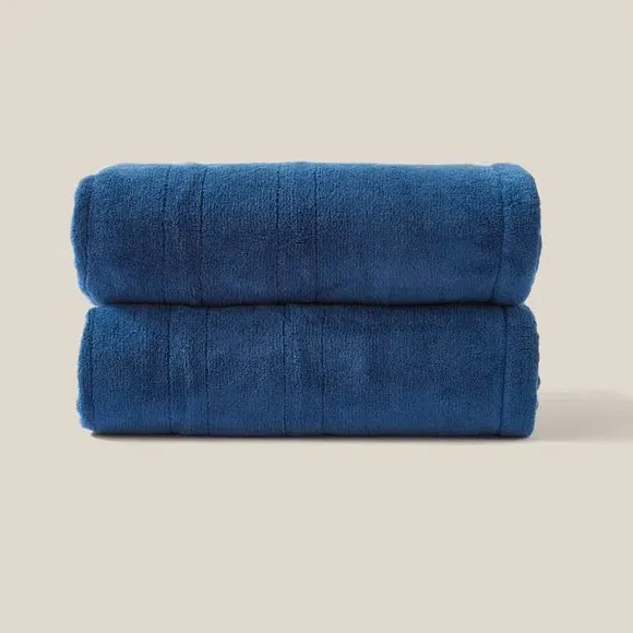 Electric Throw Blanket with Heat Control - Navy