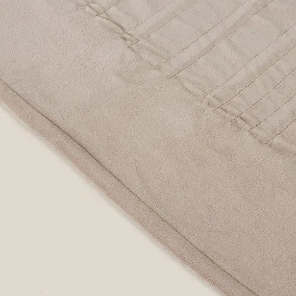 Electric Throw Blanket with Heat Control - Taupe