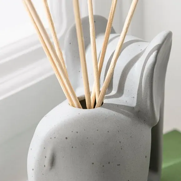 Elephant Reed Diffuser 100ml - Grey, Ceramic