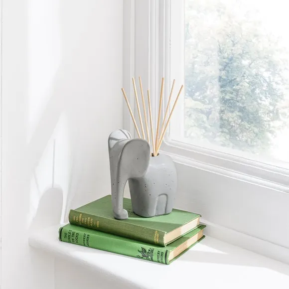 Elephant Reed Diffuser 100ml - Grey, Ceramic image