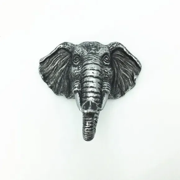 Elephant Wall Hook - Silver, Aluminium Alloy