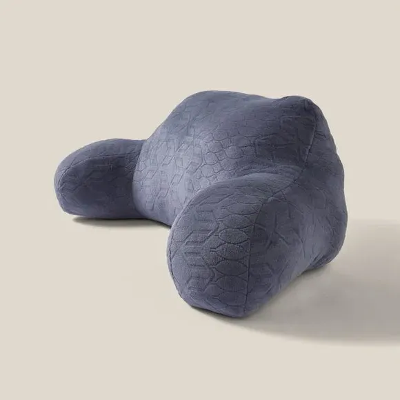 Embossed Cuddle Cushion with Arms - Navy