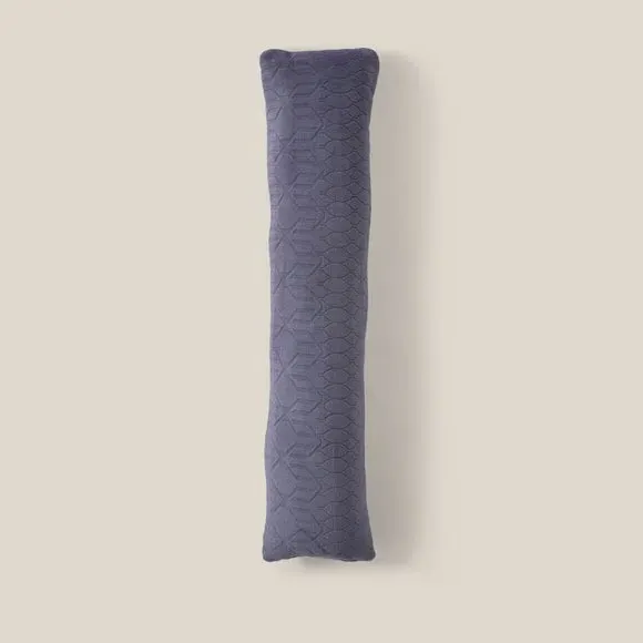Embossed Draught Excluder - Navy, Fabric