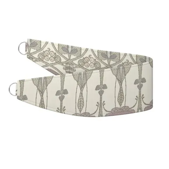 Embroidered Curtain Tieback - Pearl