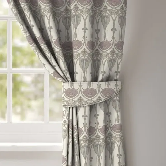 Embroidered Curtain Tieback - Pearl