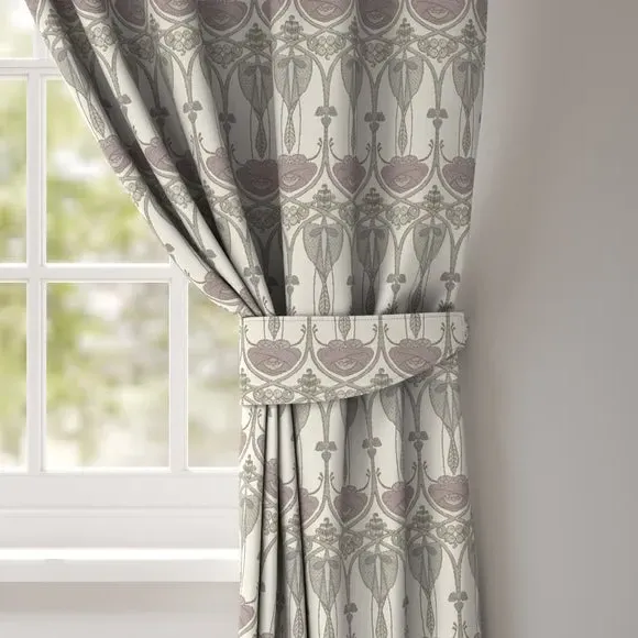 Embroidered Curtain Tieback - Pearl
