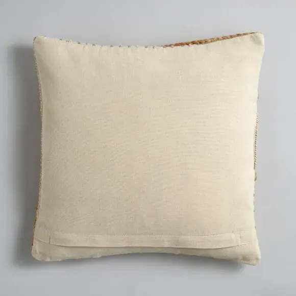 Embroidered Cushion Cover - Natural, Jute