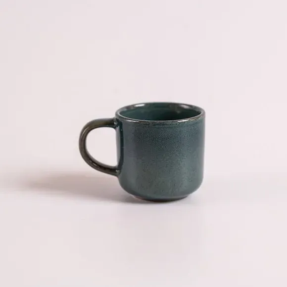 Espresso Mug with Reactive Glaze - Blue, Ceramic