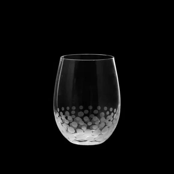 Etched Tumbler Glass - Clear, Glass