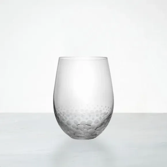 Etched Tumbler Glass - Clear, Glass image
