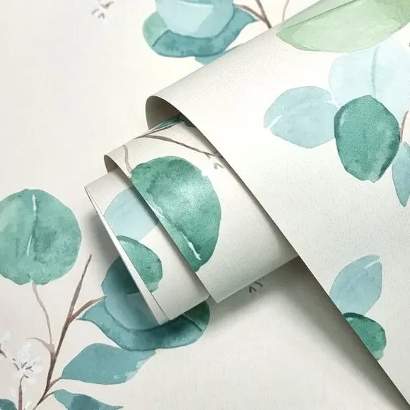 Eucalyptus Leaf Wallpaper - Green